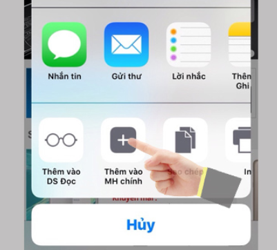 Hướng dẫn thêm trang https://my.bukdi.com/ vào màn hình chính điện thoại